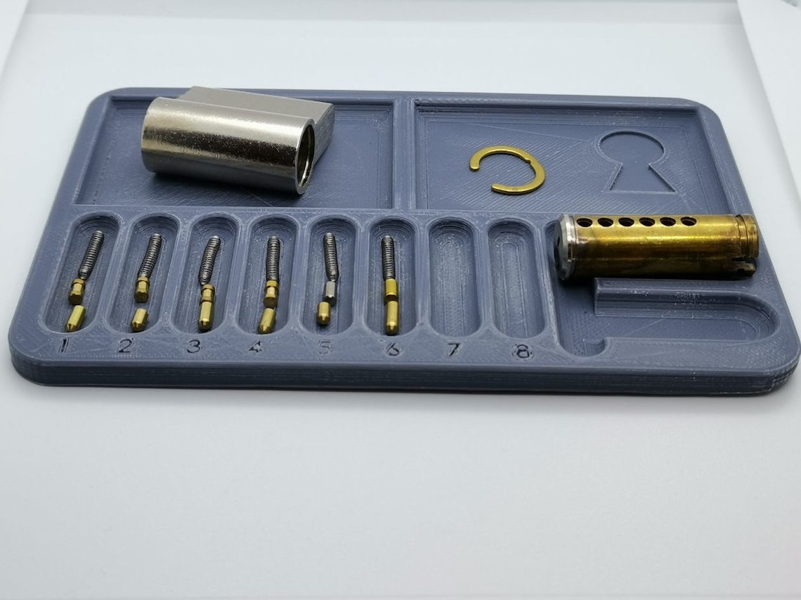 Deluxe Lock Pinning Tray for Lockpicking Practice and Etsy
