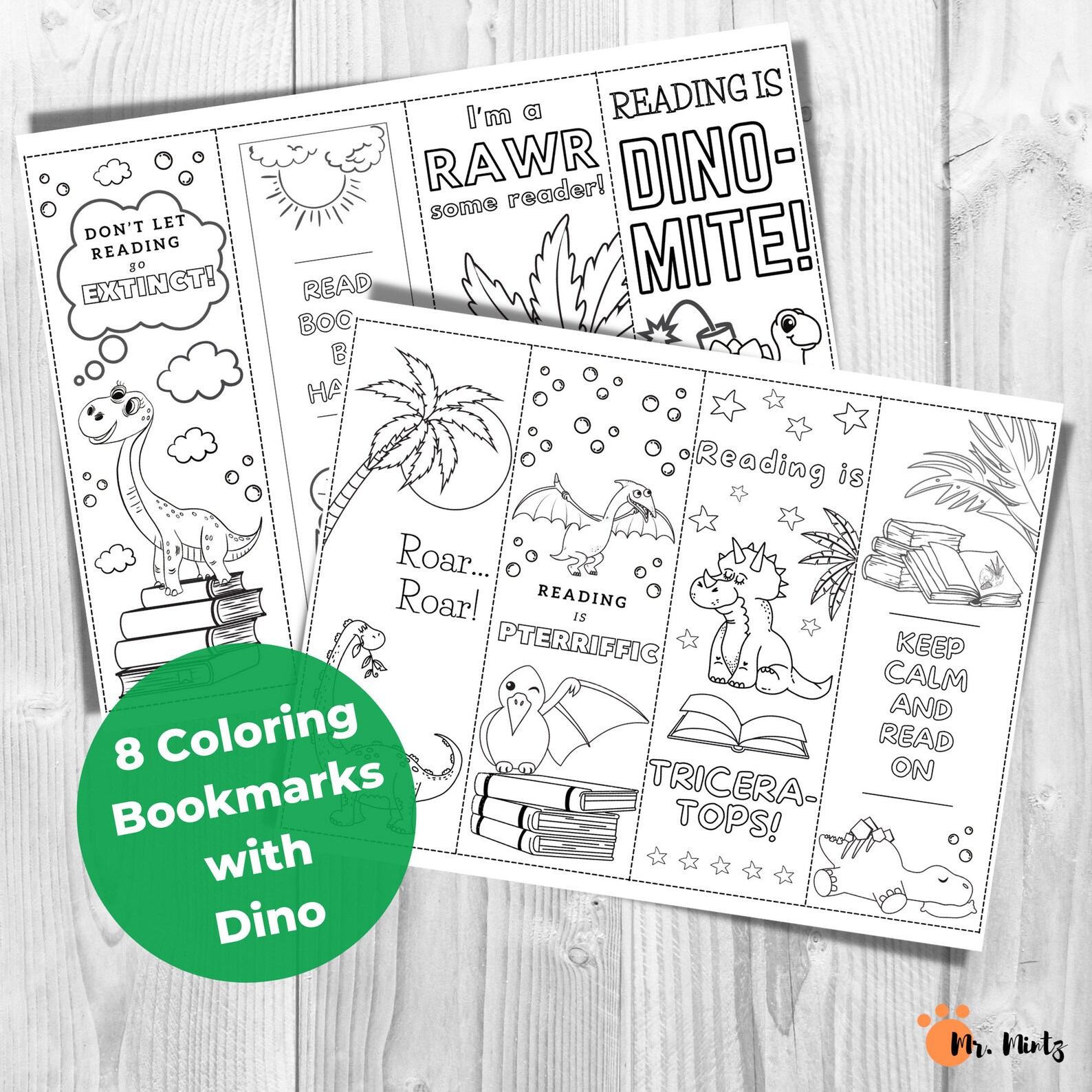 Printable Bookmarks With Quotes to Color Cute Coloring Etsy