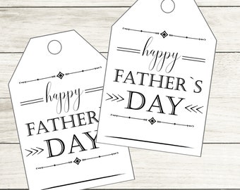 Father's Day Gift Tags For Church Gifts | Printable Fathers Day Treat Tags | Happy Fathers Day | Dad Gift Tags | Last Minute Printable