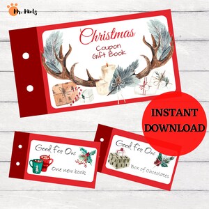 Christmas Coupon Book | Coupon Book | Printable Kids Coupon Book | Download Coupon Book | Christmas Activity | Christmas Stocking Stuffers