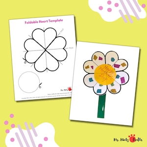 Artesanato para o Dia das Mães para Crianças Pré-escolares | Cartão de presente de dia das mães DIY para vovó mamãe | Atividades infantis para o Dia das Mães | Flores de origami