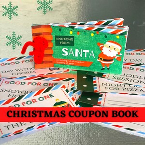 Christmas Coupon Book | Coupon Book | Printable Kids Coupon Book | Download Coupon Book | Christmas Activity | Christmas Stocking Stuffers