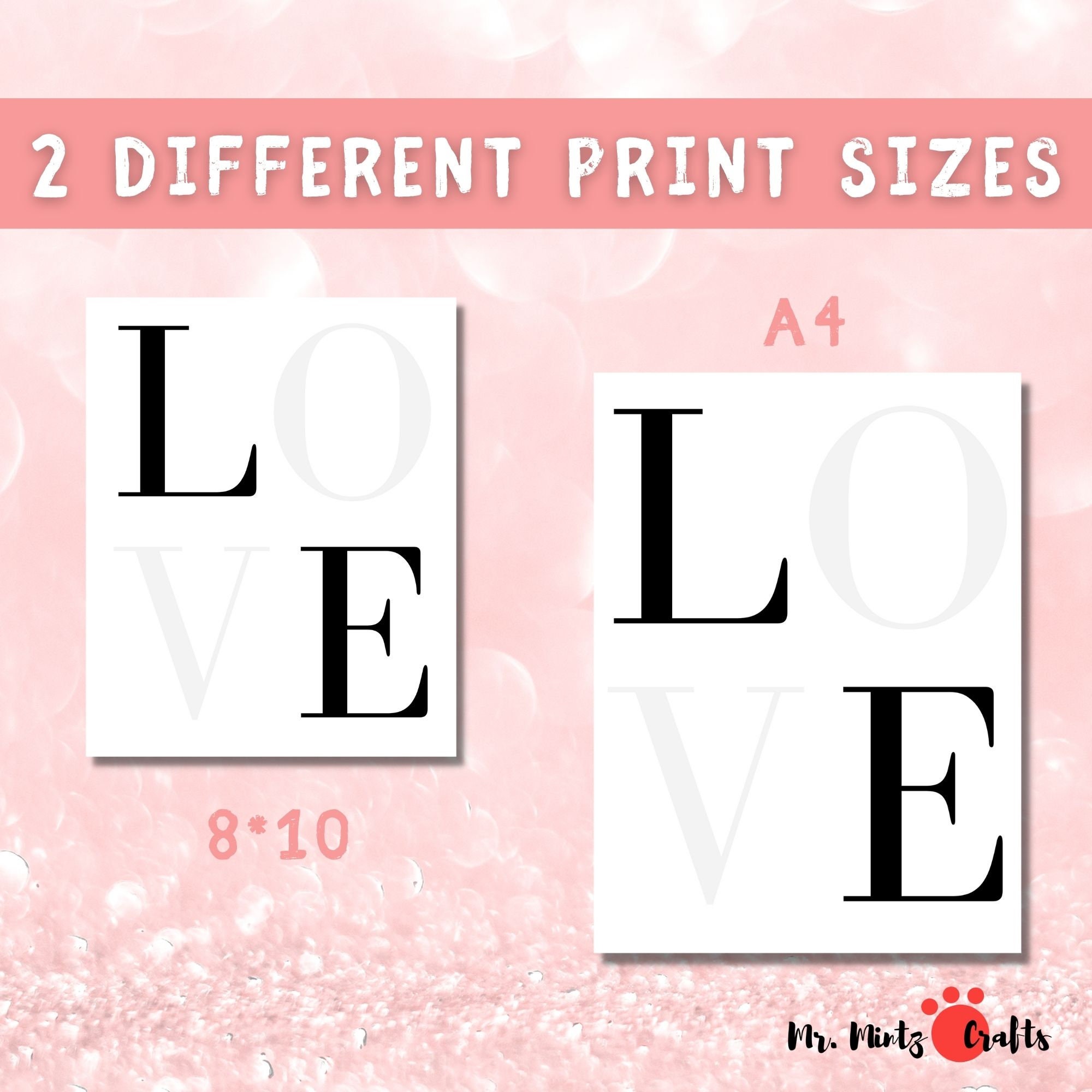 Valentines Day Love Handprint Footprint Art Craft Template Printable ...