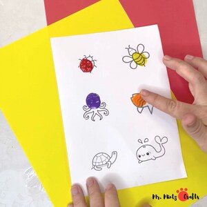 Fingerprint Art Crafts | Montessori Education Printable | Preschool Busy Book Printable | Homeschool Preschool Worksheet | Preschool Teacher