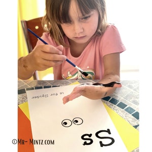 Alphabet Handprint Art Craft | My Handprint ABC Alphabet book | Handprint Memory Book | Preschool Handprint Alphabet Classroom Printable image 3