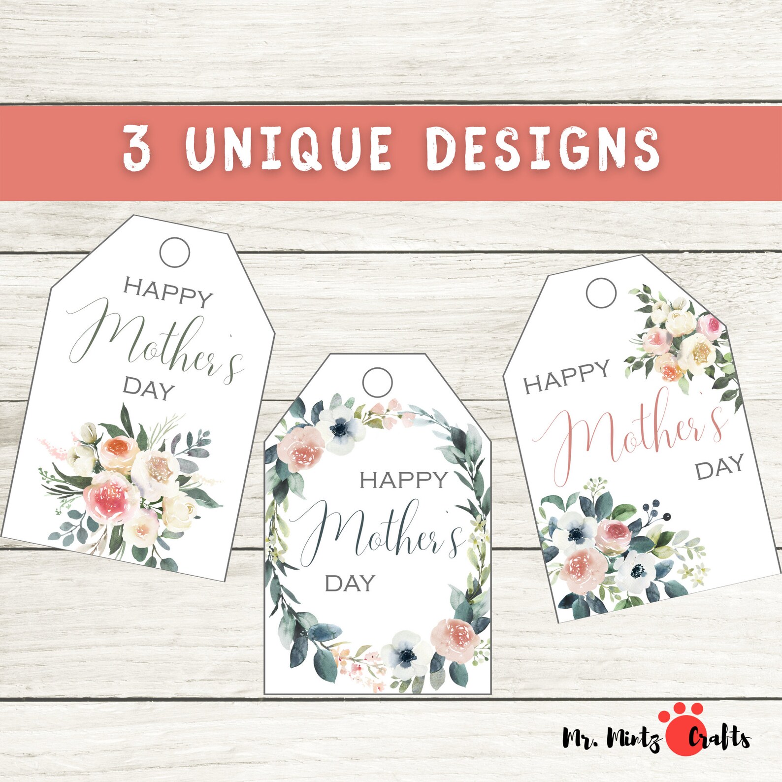 Printable Gift Tags Mother's Day Gift Tags Printable - Etsy