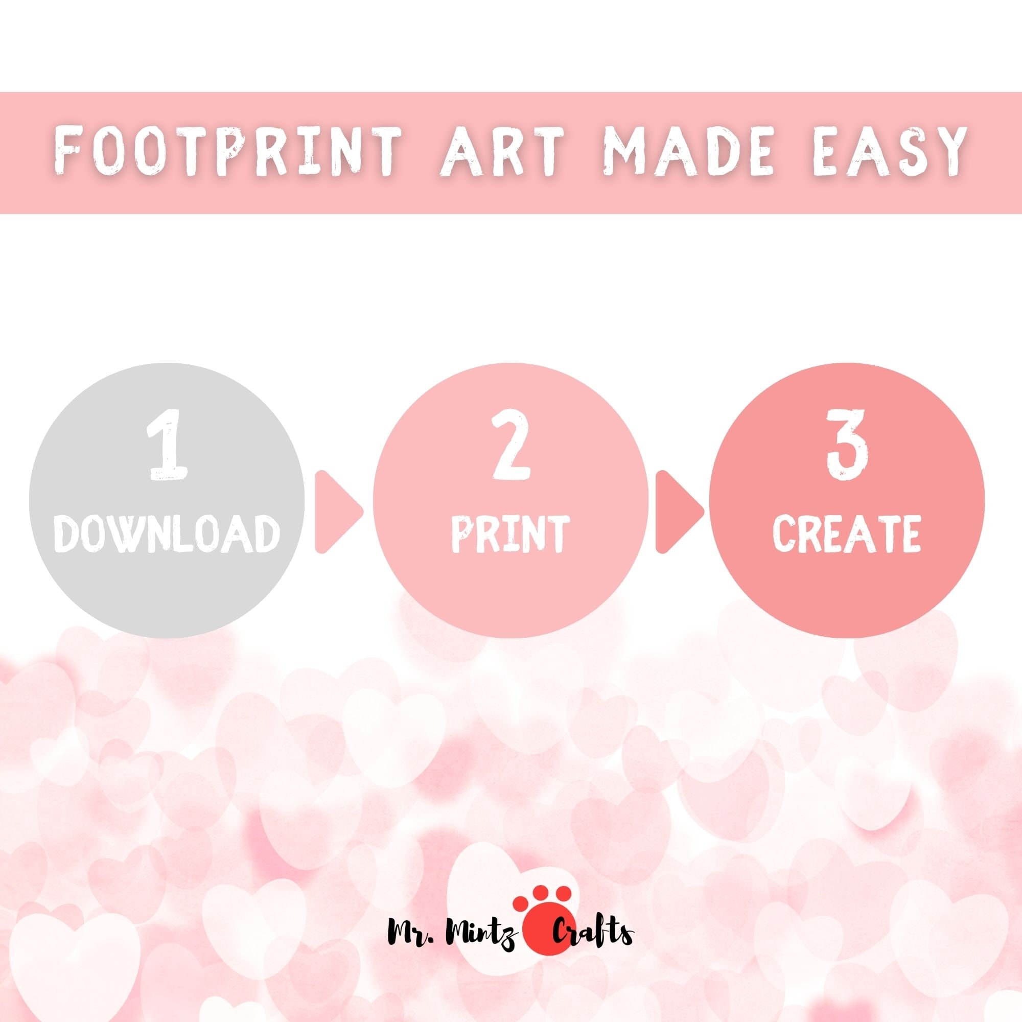 Valentines Day Handprint Footprint Art Craft Template Printable | You ...