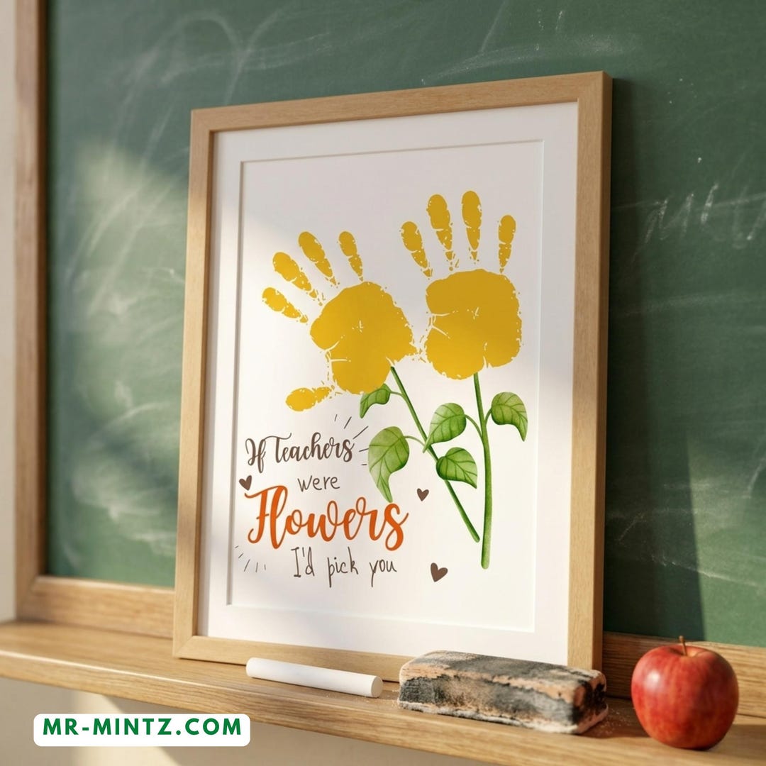 Teacher Appreciation Week Gift Handprint Art Craft Printable, If ...
