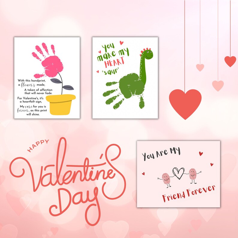Valentines Handprint Art | Valentines Day Handprint Footprint Art Craft ...