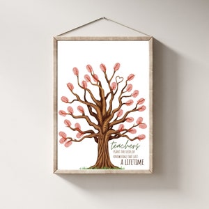 Artisanat d'art d'empreinte de main pour la semaine d'appréciation des enseignants Imprimable | Merci de m'avoir aidé à grandir | Merci, professeur, cadeau de fin d'année