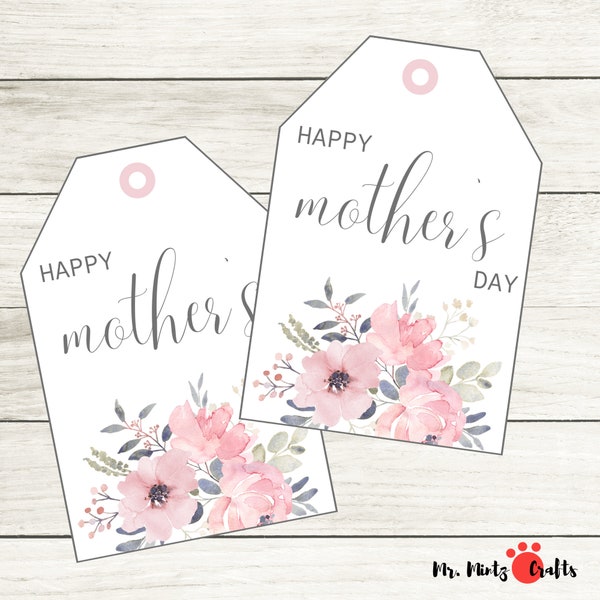 Mother's Day Gift Tags | Printable Mothers Day Treat Tags | Mothers Day Tags | Happy Mothers Day Tags | Mother Treat Tags | Mom Gift Tags