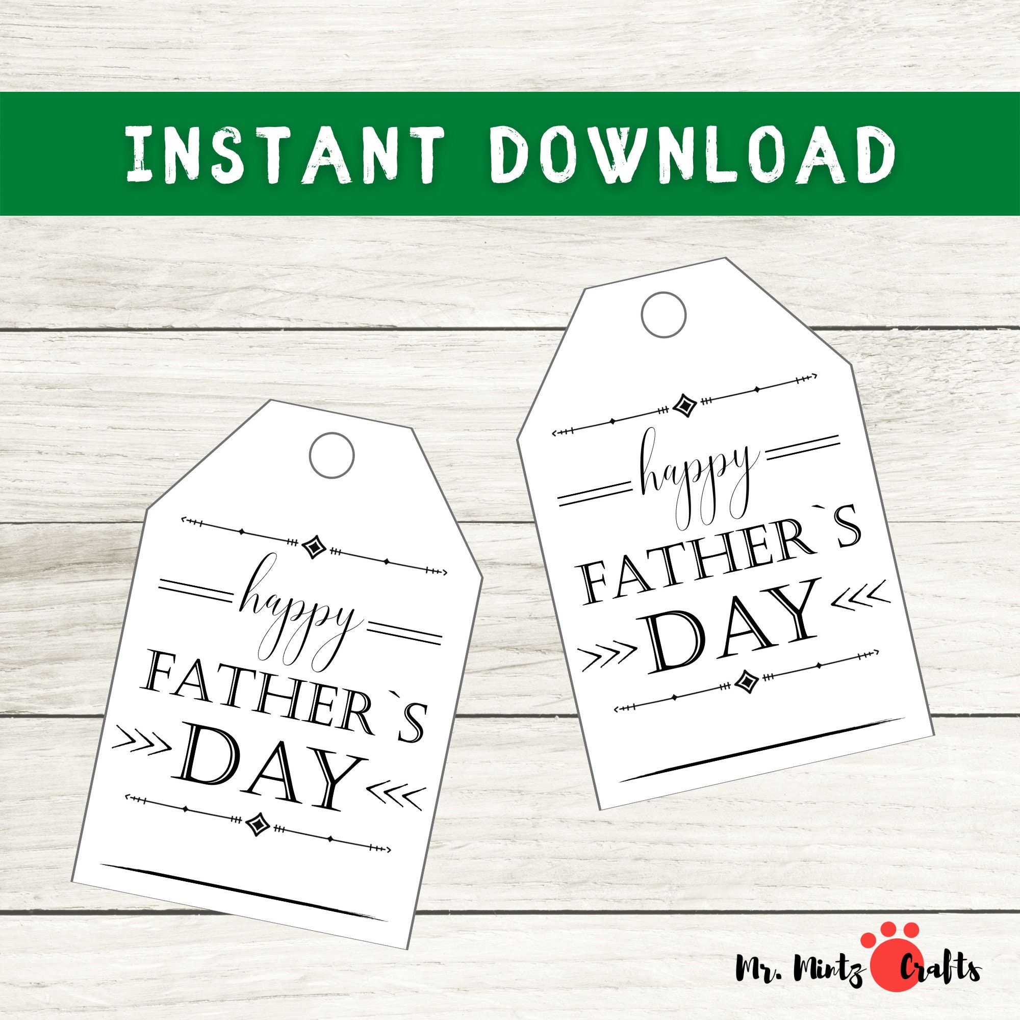 Father's Day Gift Tags for Church Gifts | Printable Fathers Day Treat ...