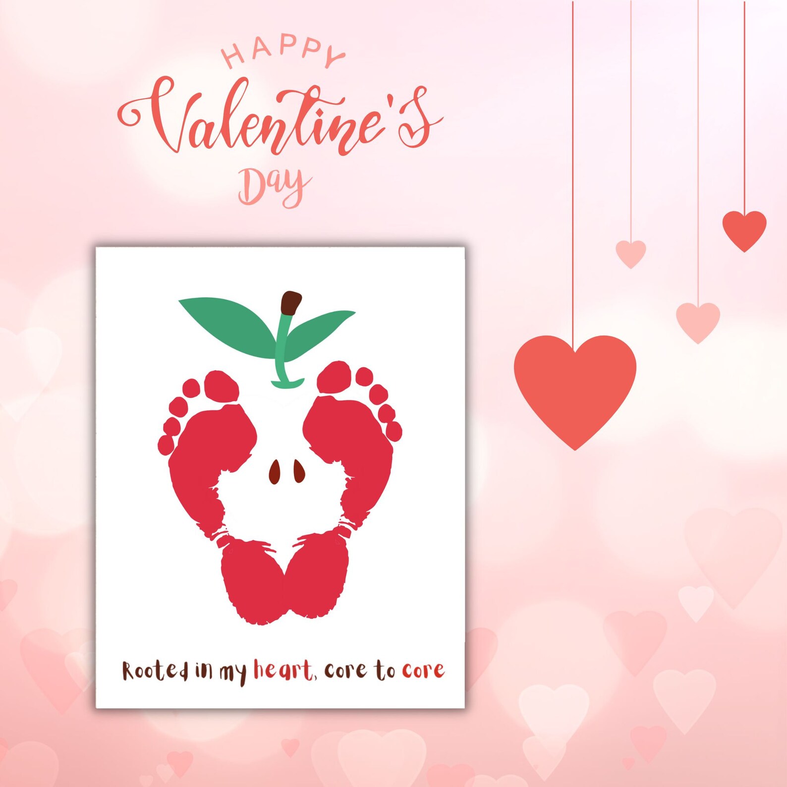 Valentines Handprint Art | Valentines Day Handprint Footprint Art Craft ...