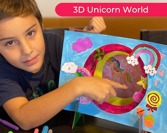 Unicorn Craft Kit | Rainbow Unicorns Kid Craft  | Unicorn Printable | Unicorn Craft for Kids | Unicorn Activity Sheet | Rainy Day Activity