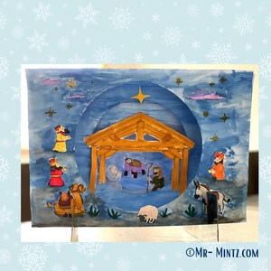 Printable Nativity Scene | Nativity Activities for Kids | Nativity Set ...