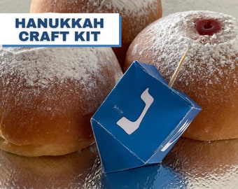 Jewish Gift | Hanukkah Crafts | Hanukkah Decoration | Hanukkah Gift for Kids | Hanukkah Dreidel | Jewish Decor | Jewish Holiday Sign