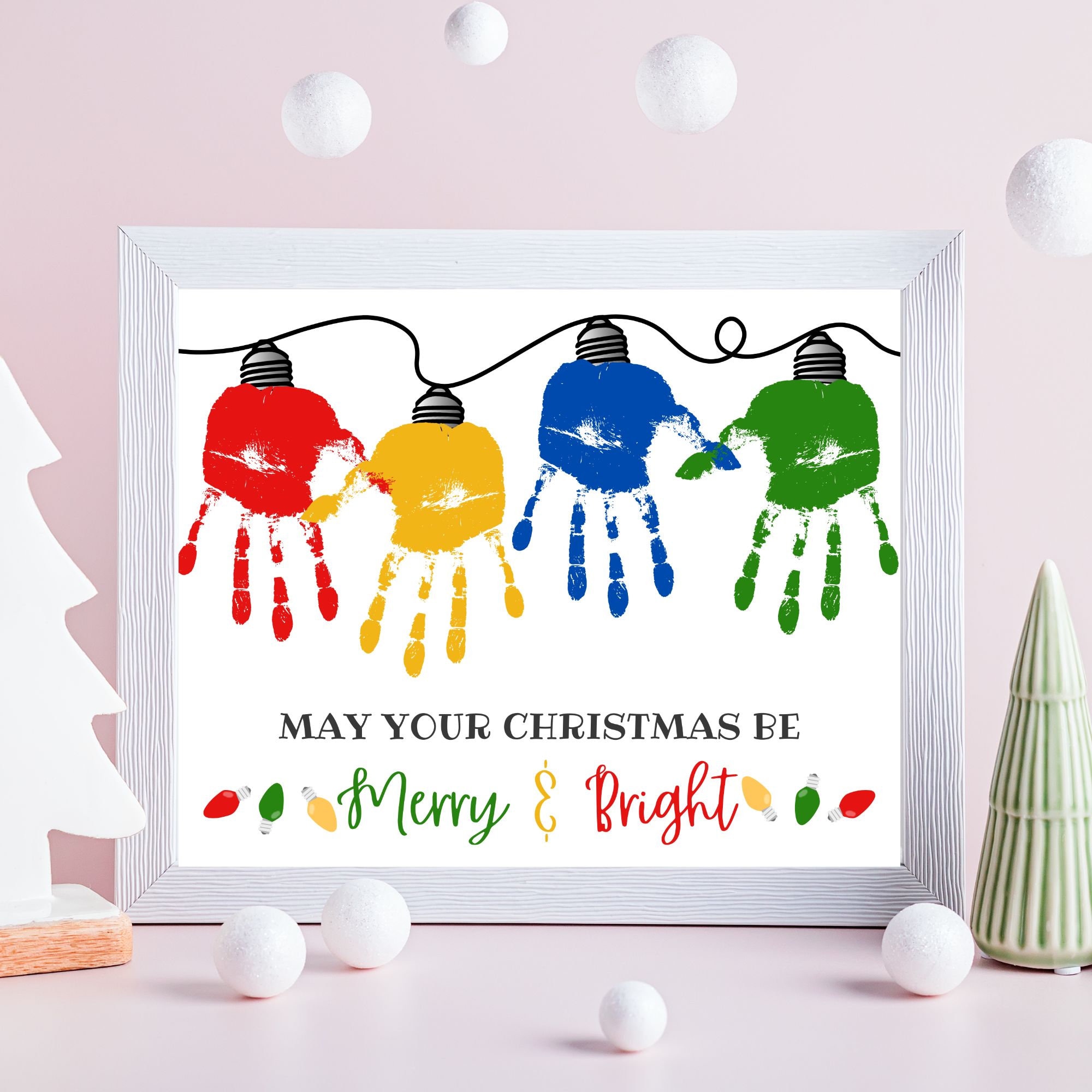 Handprint Christmas Lights | Christmas Handprint Art Crafts Template  Printables Downloads | Christmas Handprint Keepsake Gift Grandparents - Etsy, image size:2000x2000