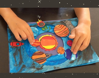 Solar System Model | Planets Printable | Solar System Printable Preschool curriculum | Montessori Printable | Homeschool Preschool Learning