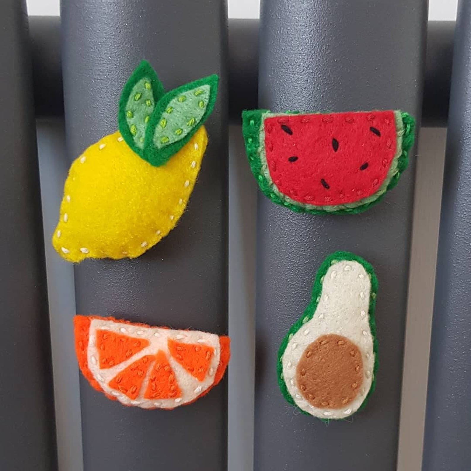 Set of 4 fruit Etsy