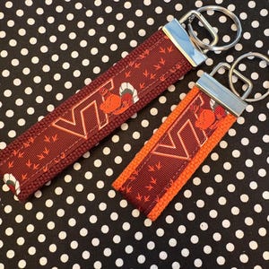 Personalized College / University   inspired Key Fob or  Wristlet - 2 sizes available  ** Free Embroidery Available**