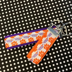 Personalized College / University  inspired Key Fob or  Wristlet - 2 sizes available  ** Free Embroidery Available