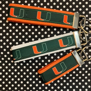 Personalized College / University  inspired Key Fob  or  Wristlet  - 2 sizes available  ** Free Embroidery Available**