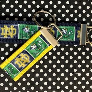 Personalized College / University  inspired Key Fob or  Wristlet - 2 sizes available  ** Free Embroidery Available**