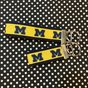Personalized College / University  inspired Key Fob  or  Wristlet  - 2 sizes available  ** Free Embroidery Available**