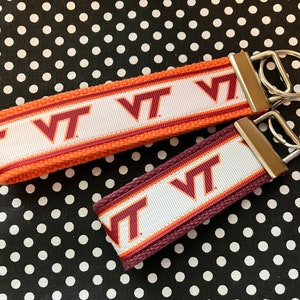 Personalized College / University   inspired Key Fob or  Wristlet - 2 sizes available  ** Free Embroidery Available**