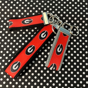 Personalized College / University  inspired Key Fob or  Wristlet - 2 sizes available  ** Free Embroidery Available**