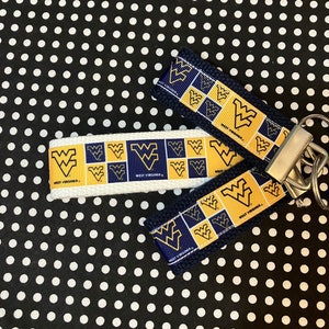 Personalized College / University  inspired Key Fob  or  Wristlet  - 2 sizes available  ** Free Embroidery Available**