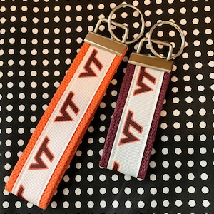 Personalized College / University  inspired Key Fob or  Wristlet - 2 sizes available  ** Free Embroidery Available**