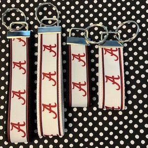 Personalized College / University   inspired Key Fob  or  Wristlet  - 2 sizes available  ** Free Embroidery Available**