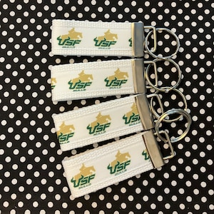 Personalized College / University  inspired Key Fob  or  Wristlet  - 2 sizes available  ** Free Embroidery Available**