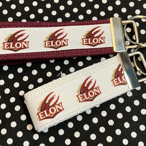 Personalized College / University  inspired Key Fob or  Wristlet - 2 sizes available  ** Free Embroidery Available**
