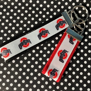 Personalized College / University  inspired Key Fob or  Wristlet - 2 sizes available  ** Free Embroidery Available**