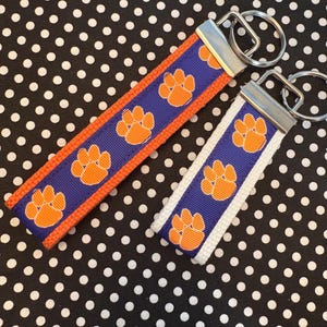Personalized College / University  inspired Key Fob or  Wristlet - 2 sizes available  ** Free Embroidery Available