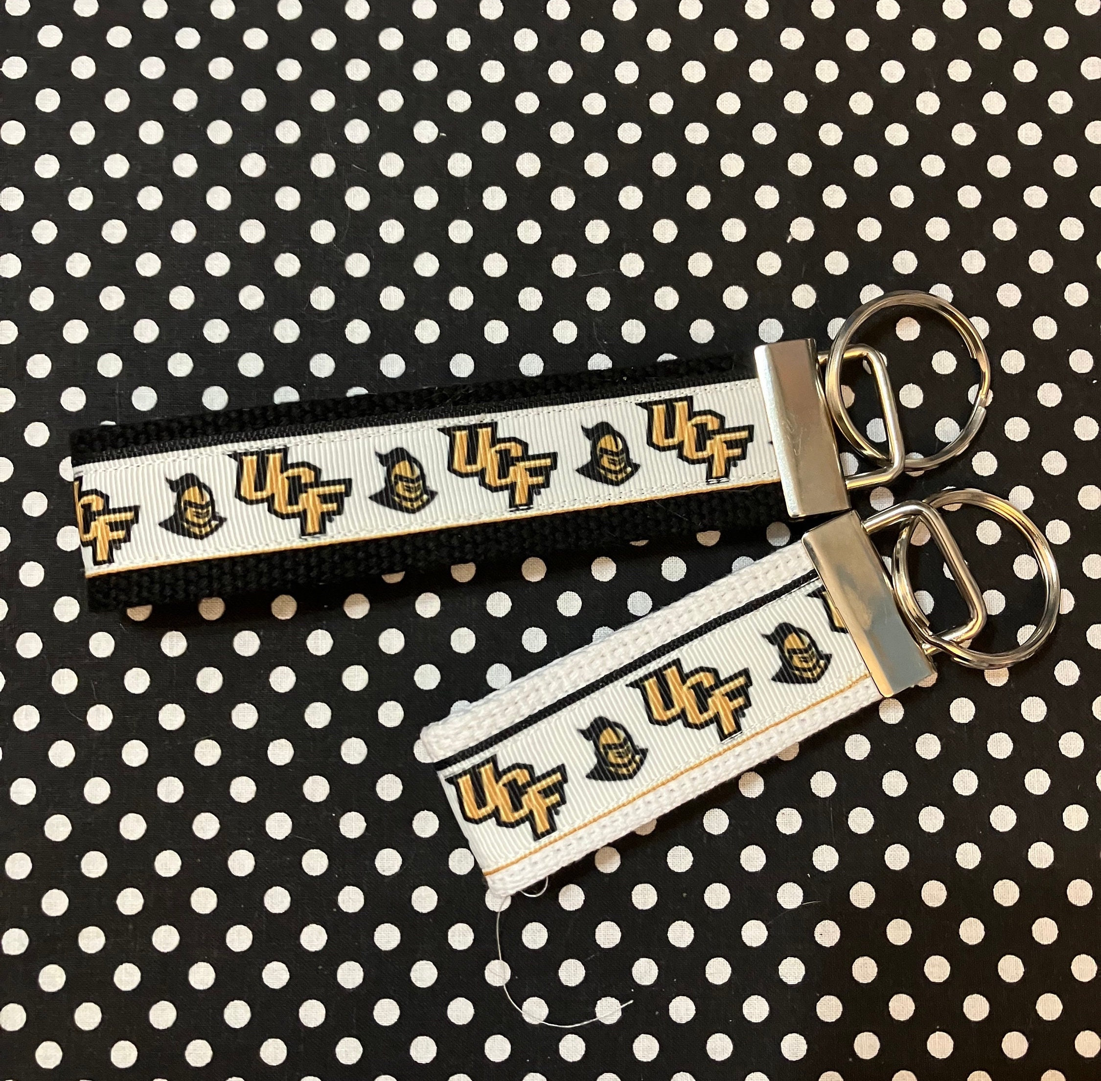 Personalized College / University  inspired key fob, luggage tag, UCF Alumni Merch  - 2 sizes ** Free Embroidery**