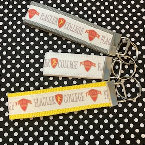 Personalized College  inspired Key Fob  or  Wristlet  - 2 sizes available  ** Free Embroidery Available**