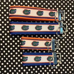 Personalized College / University  inspired Key Fob  or  Wristlet  - 2 sizes available  ** Free Embroidery Available**