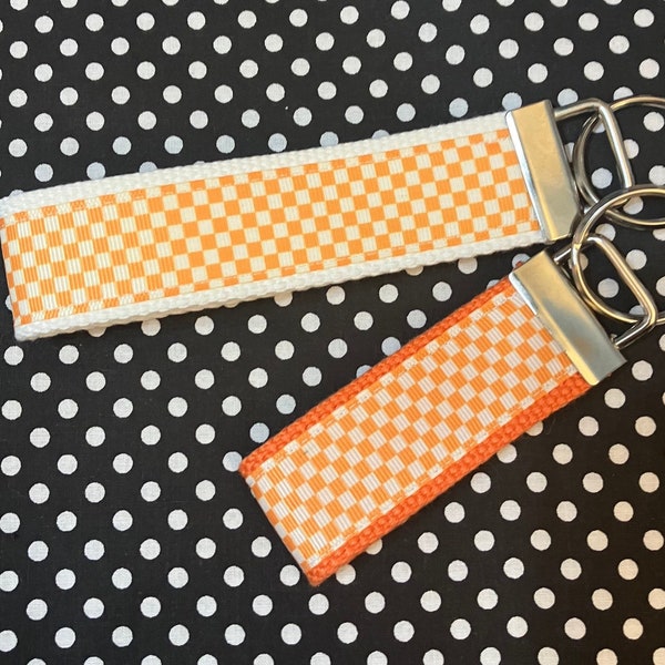 Personalized University of Tennessee  Volunteers inspired Key Fob  or  Wristlet  - 2 sizes available  ** Free Embroidery Available**