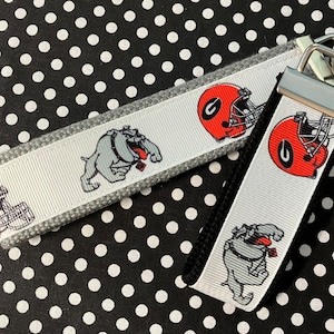 Personalized College / University  inspired Key Fob or  Wristlet - 2 sizes available  ** Free Embroidery Available**
