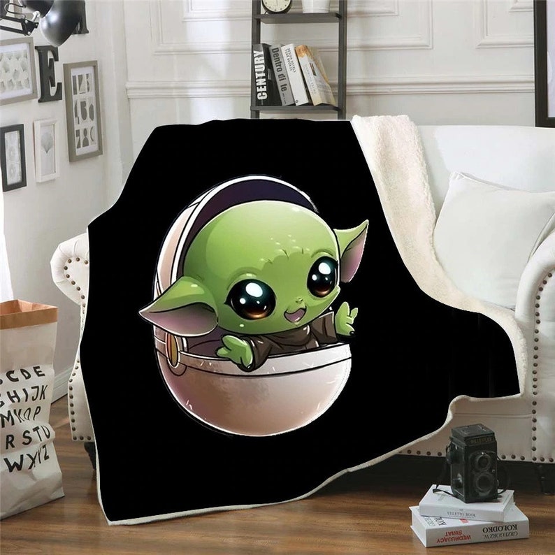 Baby Yoda Grogu Groot 9 Styles Blankets Super Soft Warm Etsy UK