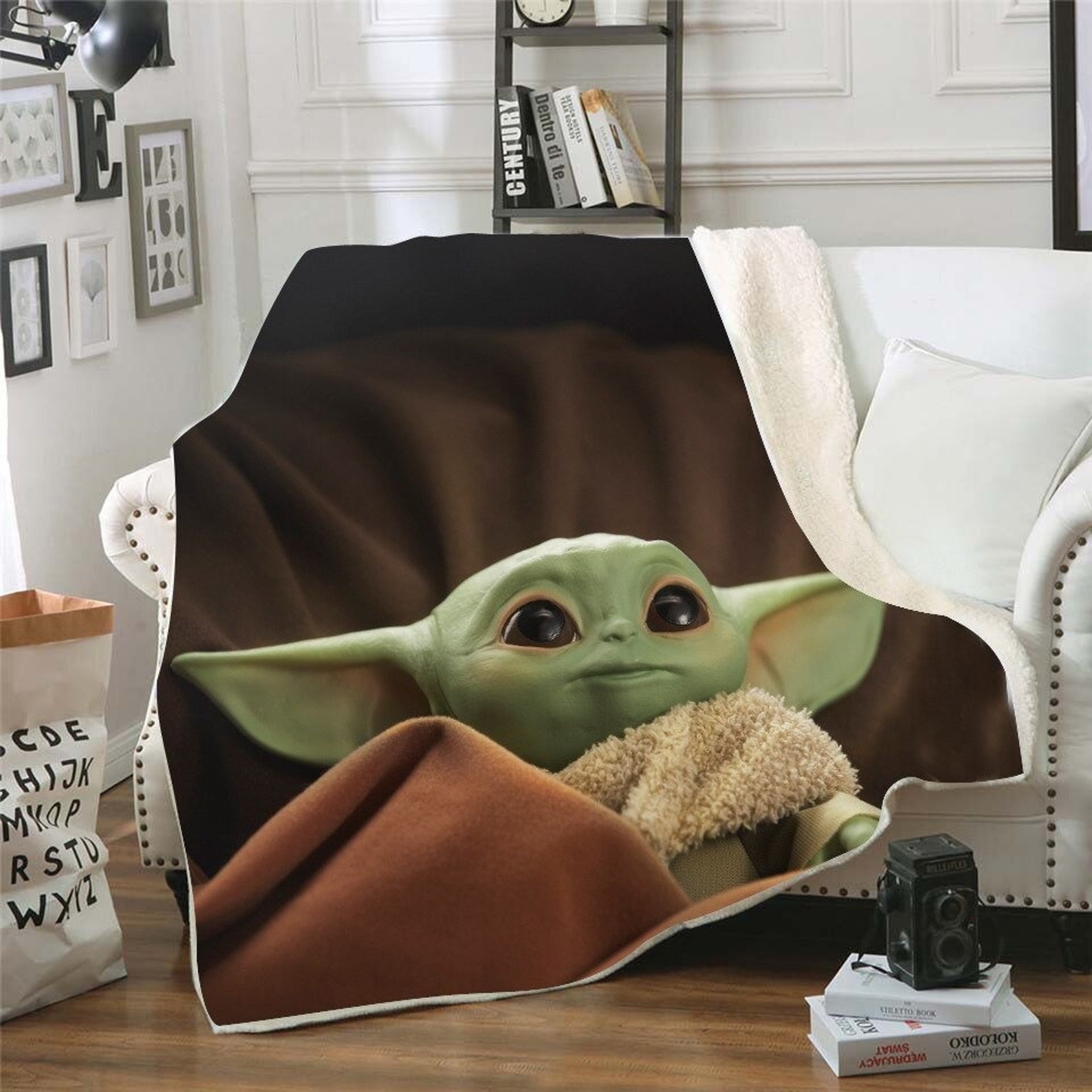 Baby Yoda Grogu Groot 9 Styles Blankets Super Soft Warm Etsy UK