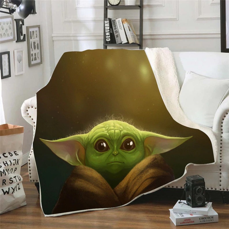 Baby Yoda Grogu Groot 9 Styles Blankets Super Soft Warm Etsy UK