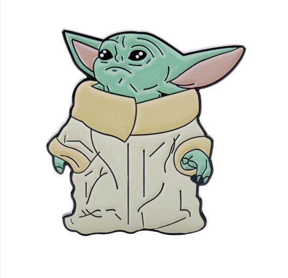 The Mandalorian Baby Yoda Grogu Pin Badge Star Wars Cosplay Etsy Italia