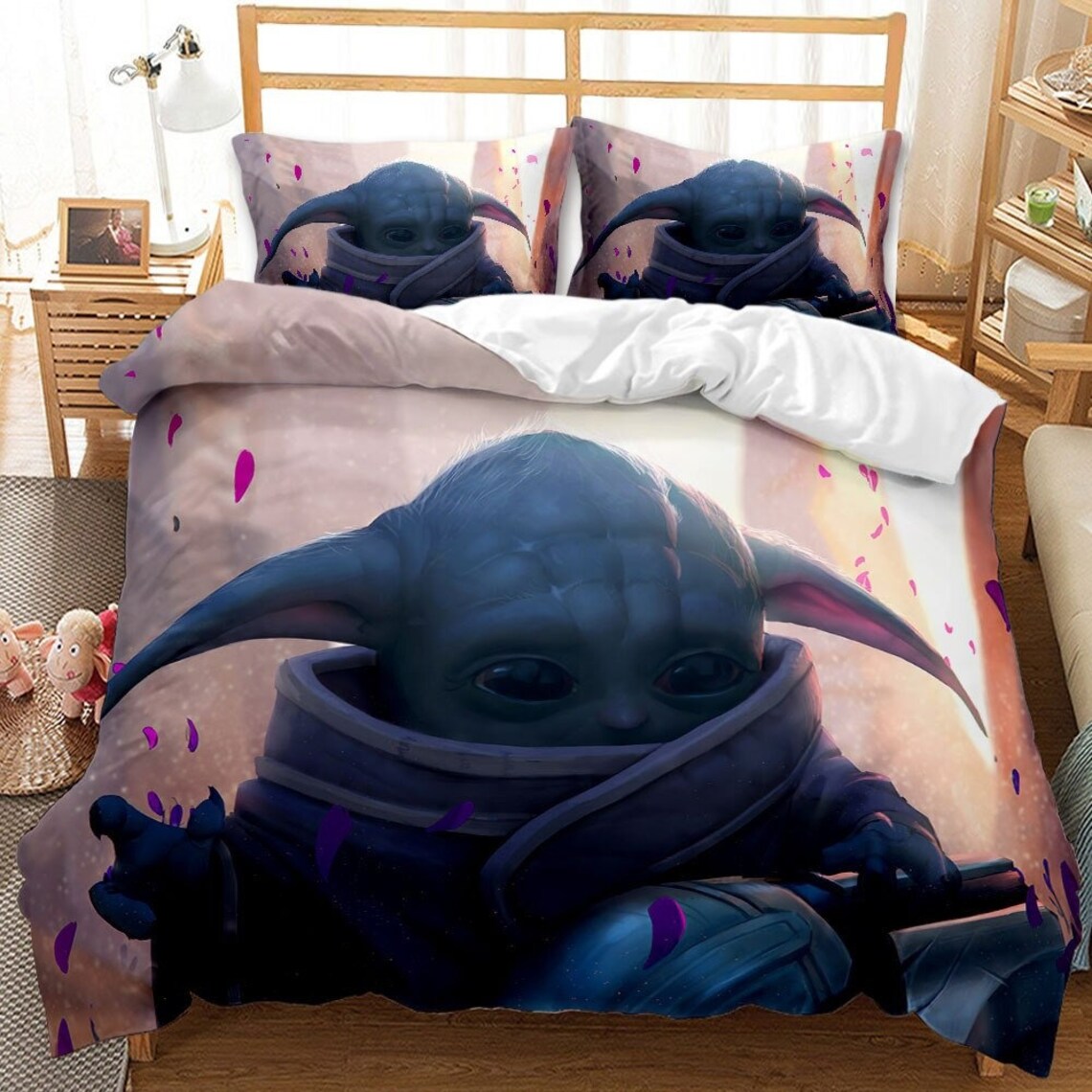 Baby Yoda Grogu Mandalorian Bedding Set 3D Home Textile Etsy