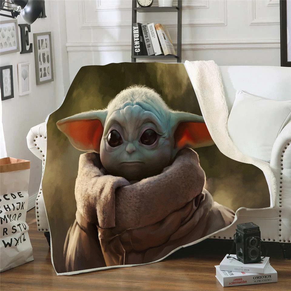 Baby Yoda Grogu Groot 9 Styles Blankets Super Soft Warm Etsy UK
