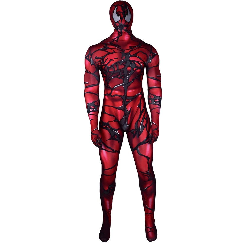 Red Venom 2 Carnage Symbiote Cosplay Costume Zentai Unisex | Etsy