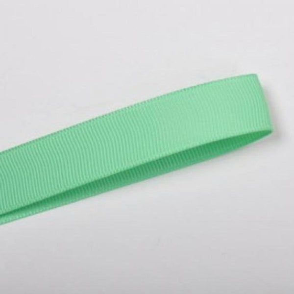 Menthe (530) Grosgrain Ruban 6mm, 9mm, 25mm, 38mm - Fourni 1 mètre